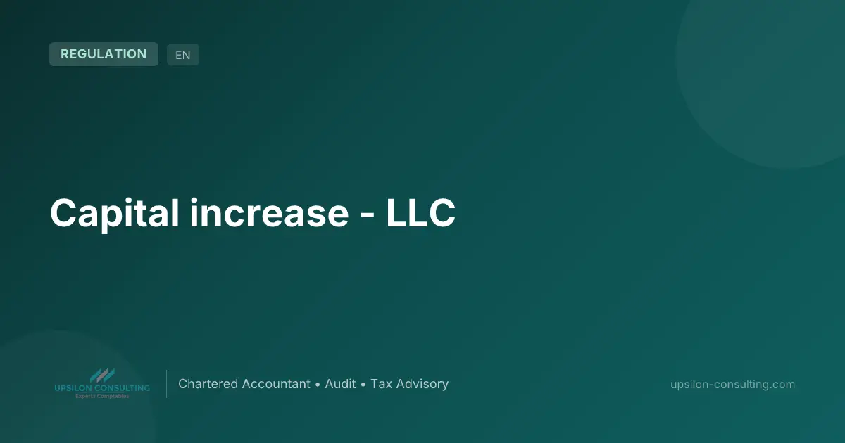 Capital increase - LLC