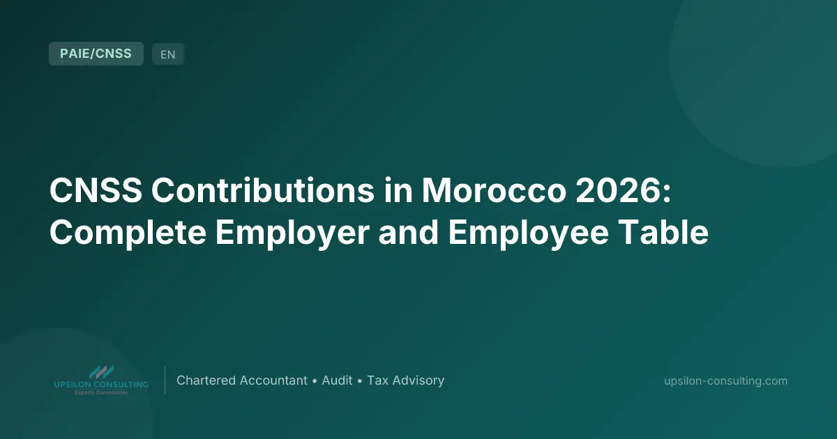 CNSS Contributions in Morocco 2026: Complete Employer and Employee Table