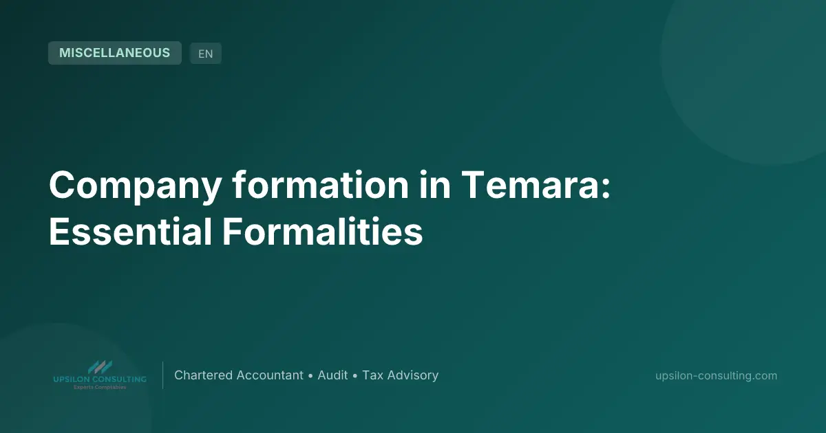 Company formation in Temara: Essential Formalities