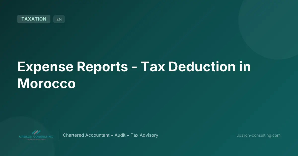 Expense Reports - Tax Deduction in Morocco