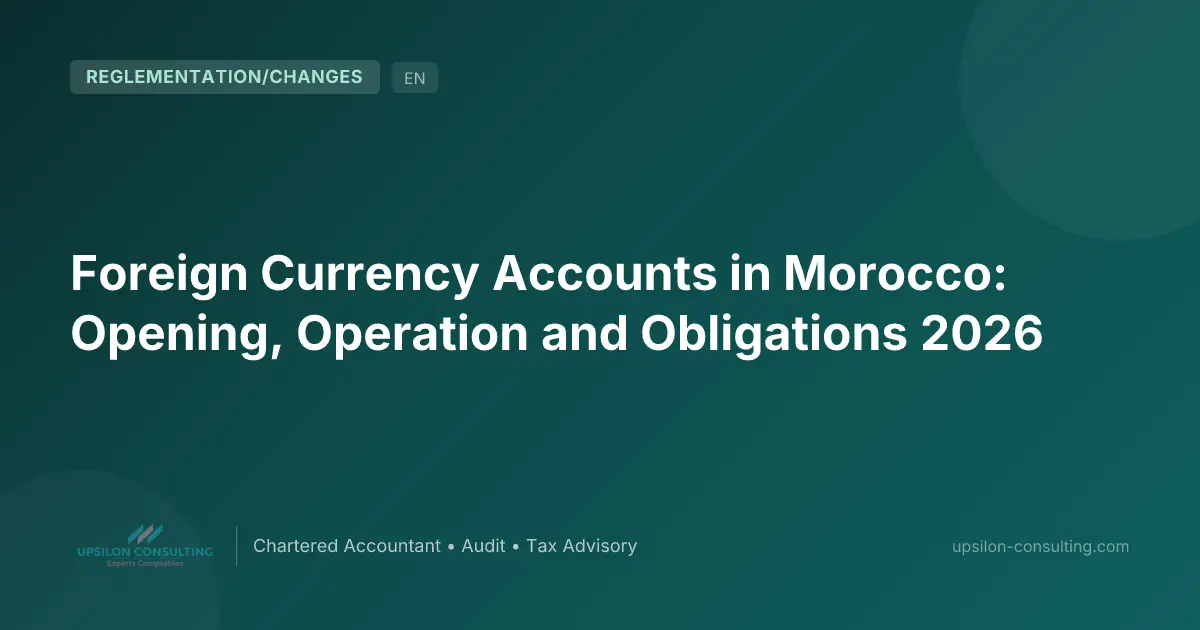 Foreign Currency Accounts in Morocco: Opening, Operation and Obligations 2026