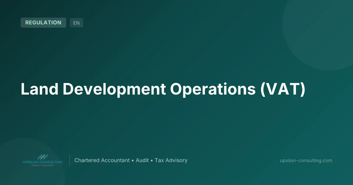 Land Development Operations (VAT)