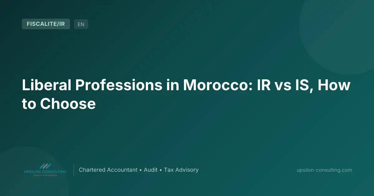 Liberal Professions in Morocco: IR vs IS, How to Choose