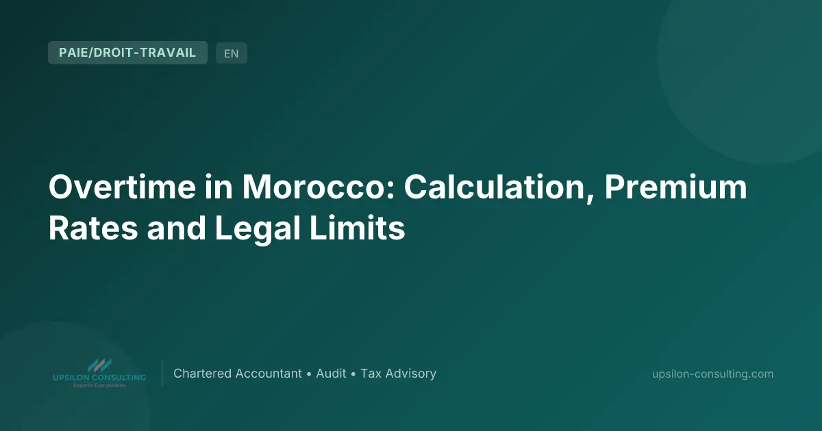 Overtime in Morocco: Calculation, Premium Rates and Legal Limits