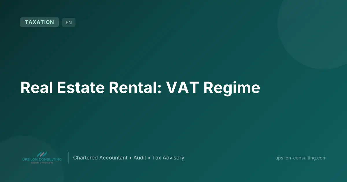 Real Estate Rental: VAT Regime
