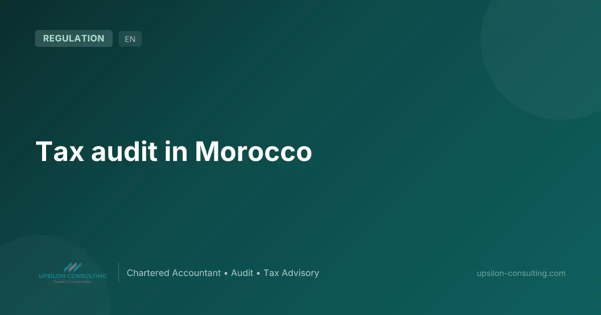 Tax audit in Morocco