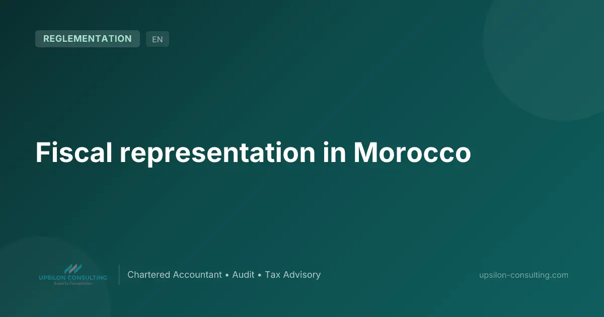 Fiscal representation in Morocco