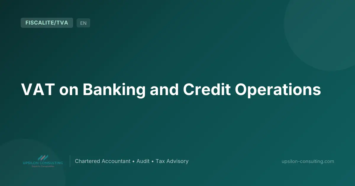 VAT on Banking and Credit Operations