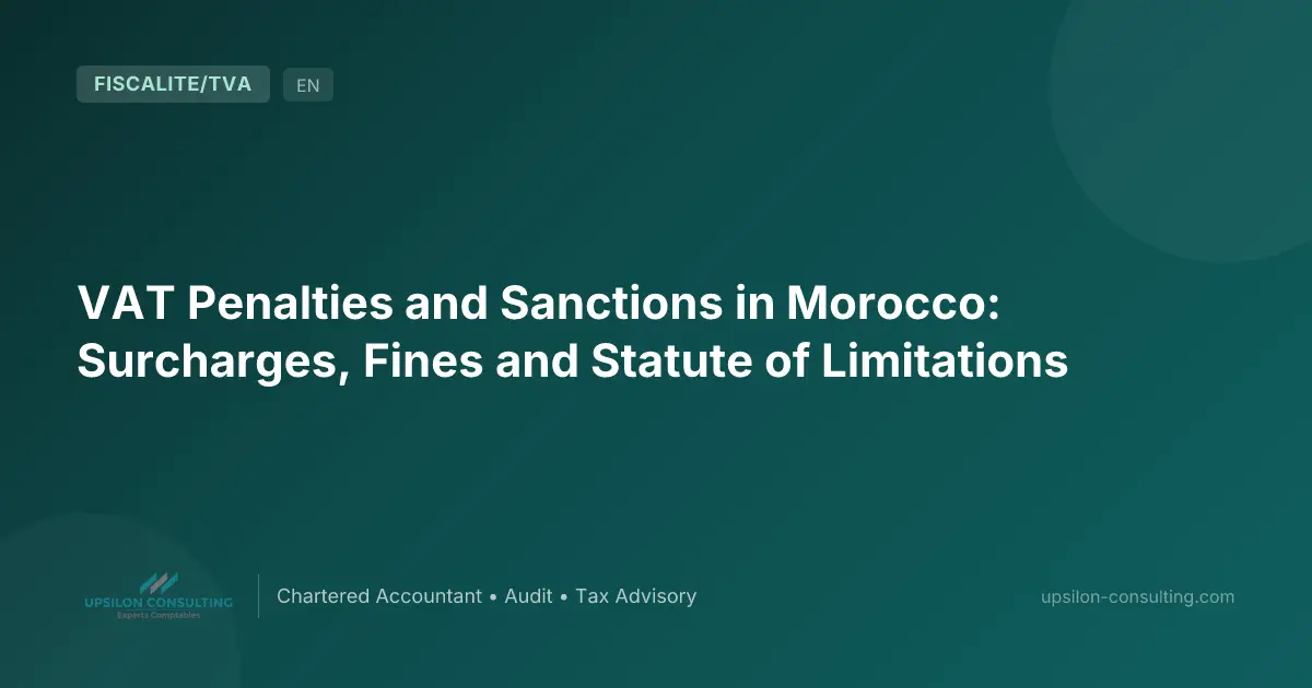 VAT Penalties and Sanctions in Morocco: Surcharges, Fines and Statute of Limitations
