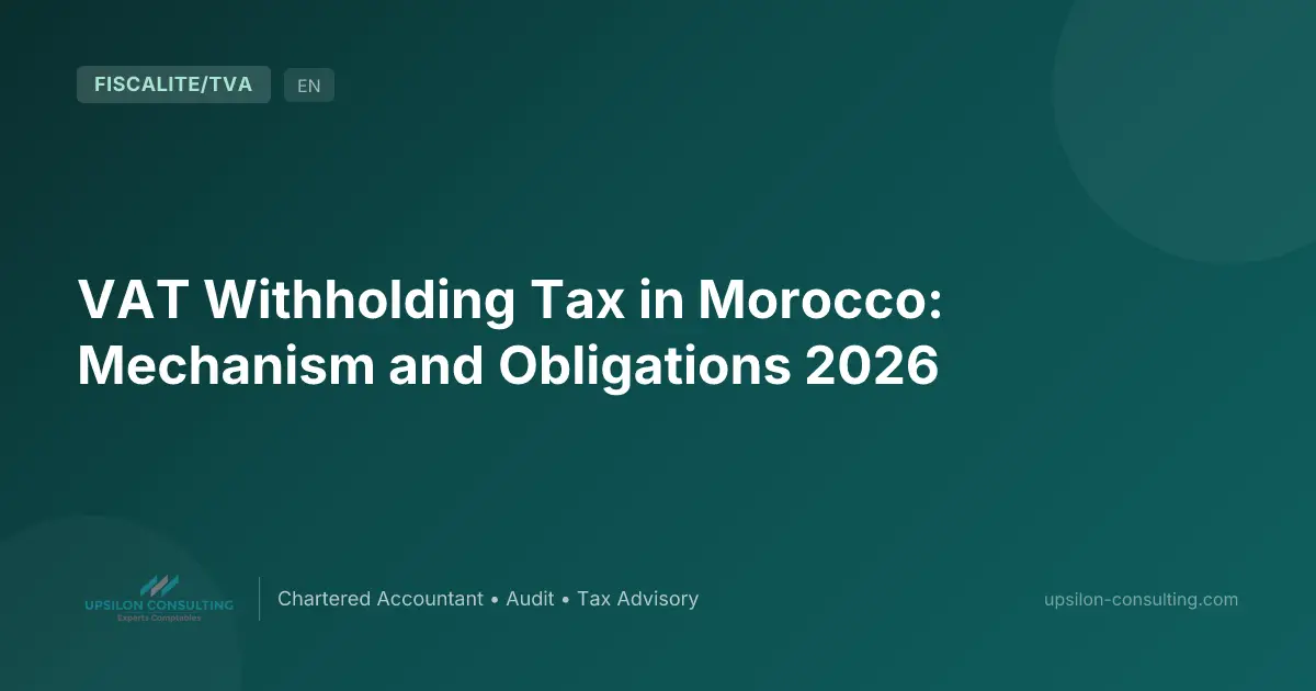 VAT Withholding Tax in Morocco: Mechanism and Obligations 2026