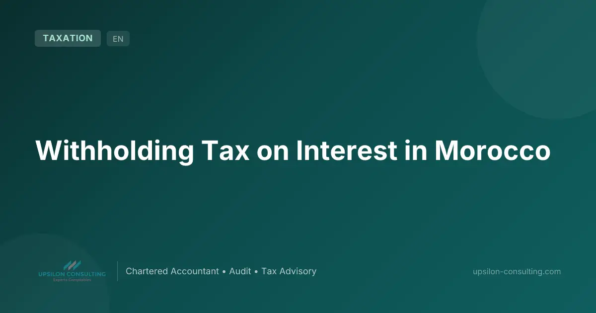 Withholding Tax on Interest in Morocco