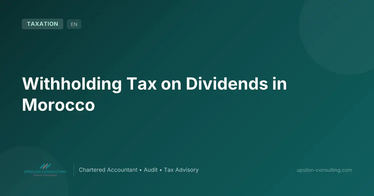 Withholding Tax on Dividends in Morocco