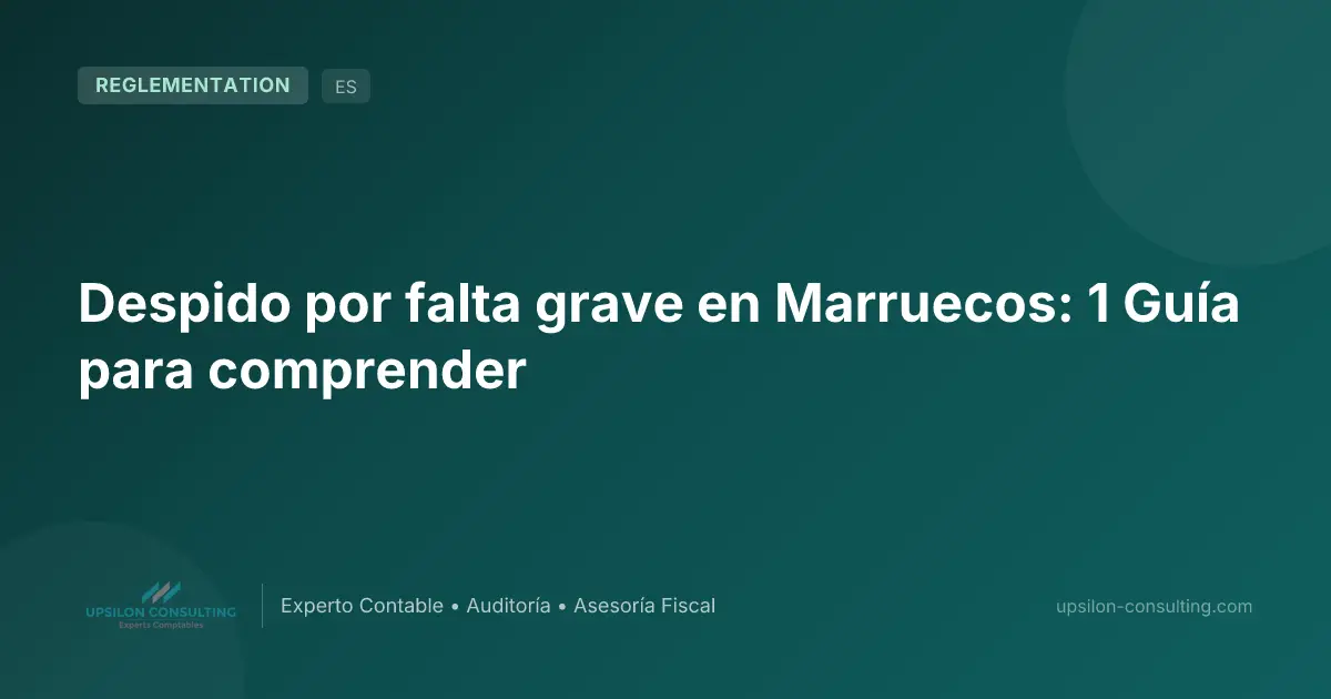 Despido por falta grave en Marruecos: 1 Guía para comprender