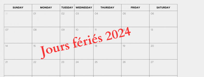 jours fériés au Maroc 2024